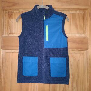 Boys all in motion Blue Fleece Zip Up Vest